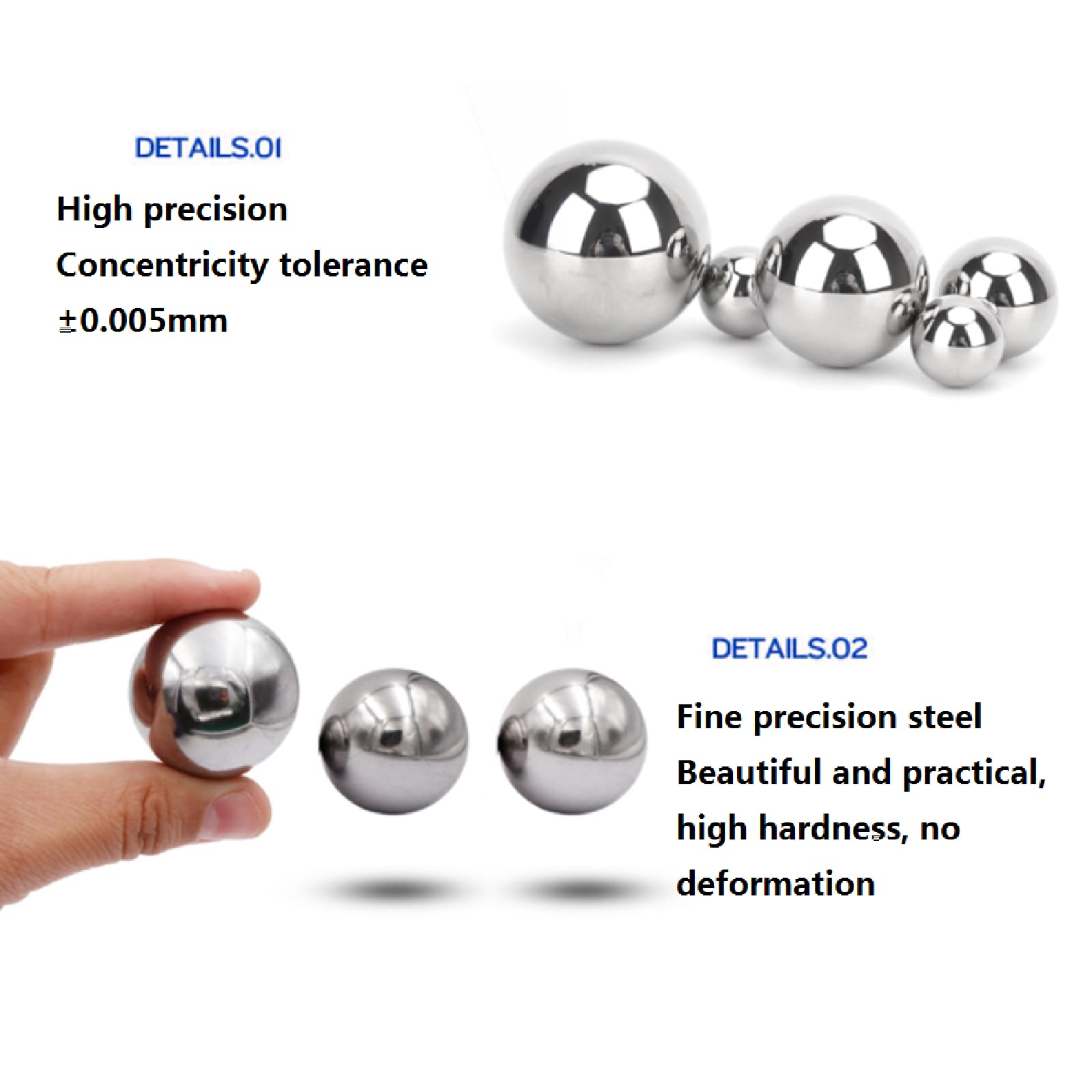 Billes De Précision En Acier Inoxydable 304, 20 Pièces, Petites Billes Solides En Acier De 8 Mm, 8,5 Mm, 9 Mm, 9,5 Mm, 10 Mm, 11 Mm, 12 Mm, 13 Mm, 14 Mm, 15 Mm (9,5 à 25 Mm)(12mm
