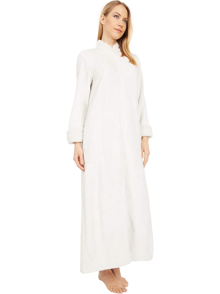 Bone Natori Plush Sherpa Zip Caftan