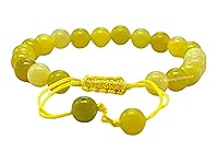 Vista 353 de Amazing Gemstone Yaxaite Bracelet for Women Men's Gifts - Protection Healing Crystal Bracelet - 8mm Gemstone Beaded Adjustable Bracelet Pulseras