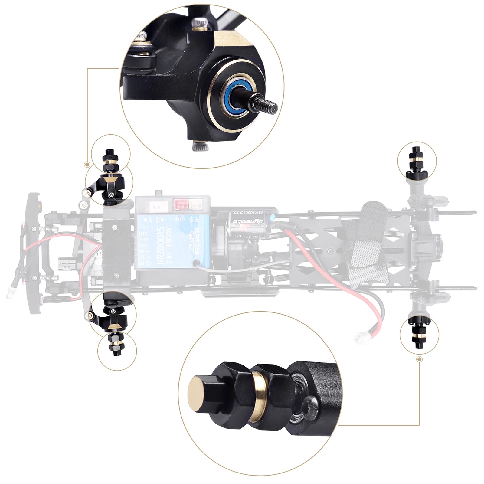 小物 chee Amazon.com: Hobbypark Brass Steering Knuckles Carriers and Brass