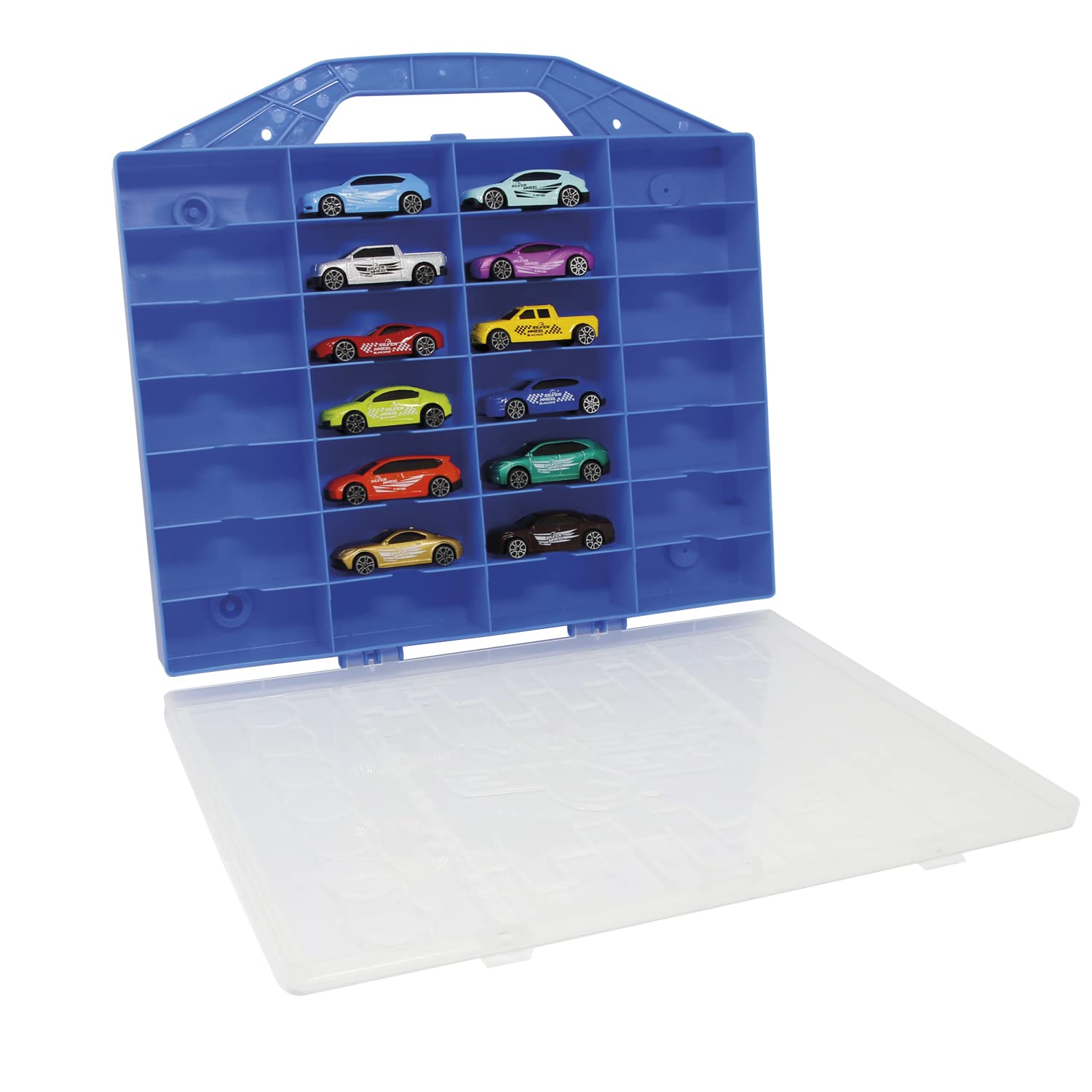 Theo Klein 2883 - Hot Wheels Valigia Per Collezione (Per 18 Macchinine), Metallo