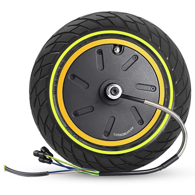 GLDYTIMES 10x2.5 60/70-6.5 Hub Motor With Solid Tyre, 500W Drive Power Wheels ONLY Fit for Segway Ninebot Max G30P G30LP G30E G30LE Electric Scooter, 10 Inch Tubeless Tire
