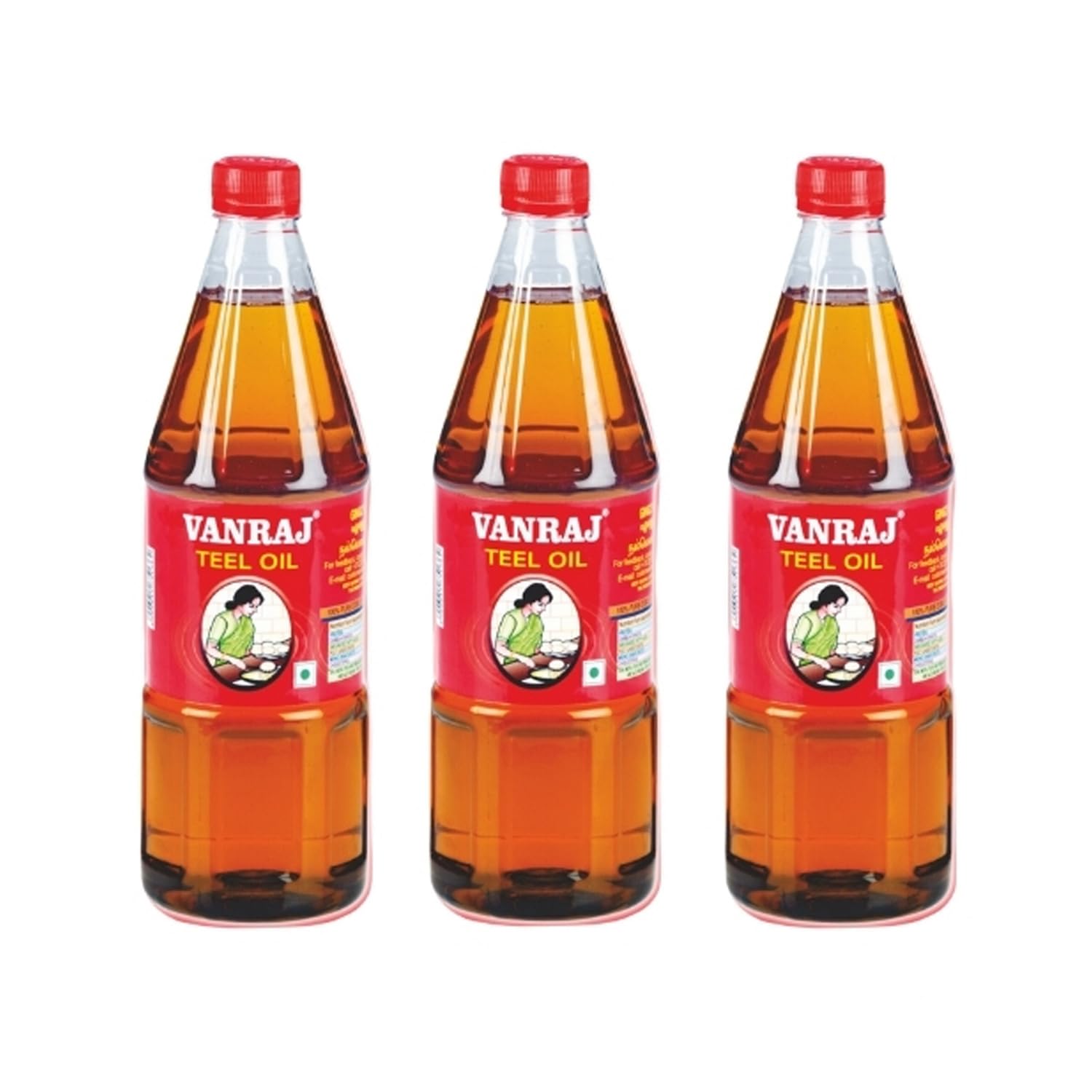 Vanraj Teel Oil - 1 Ltr (Pack of 3) | Oil for Cooking | 100% Pure, Unrefined, and Unfiltered (B0CJY9ZQ2R) Amazon Price History, Amazon Price Tracker