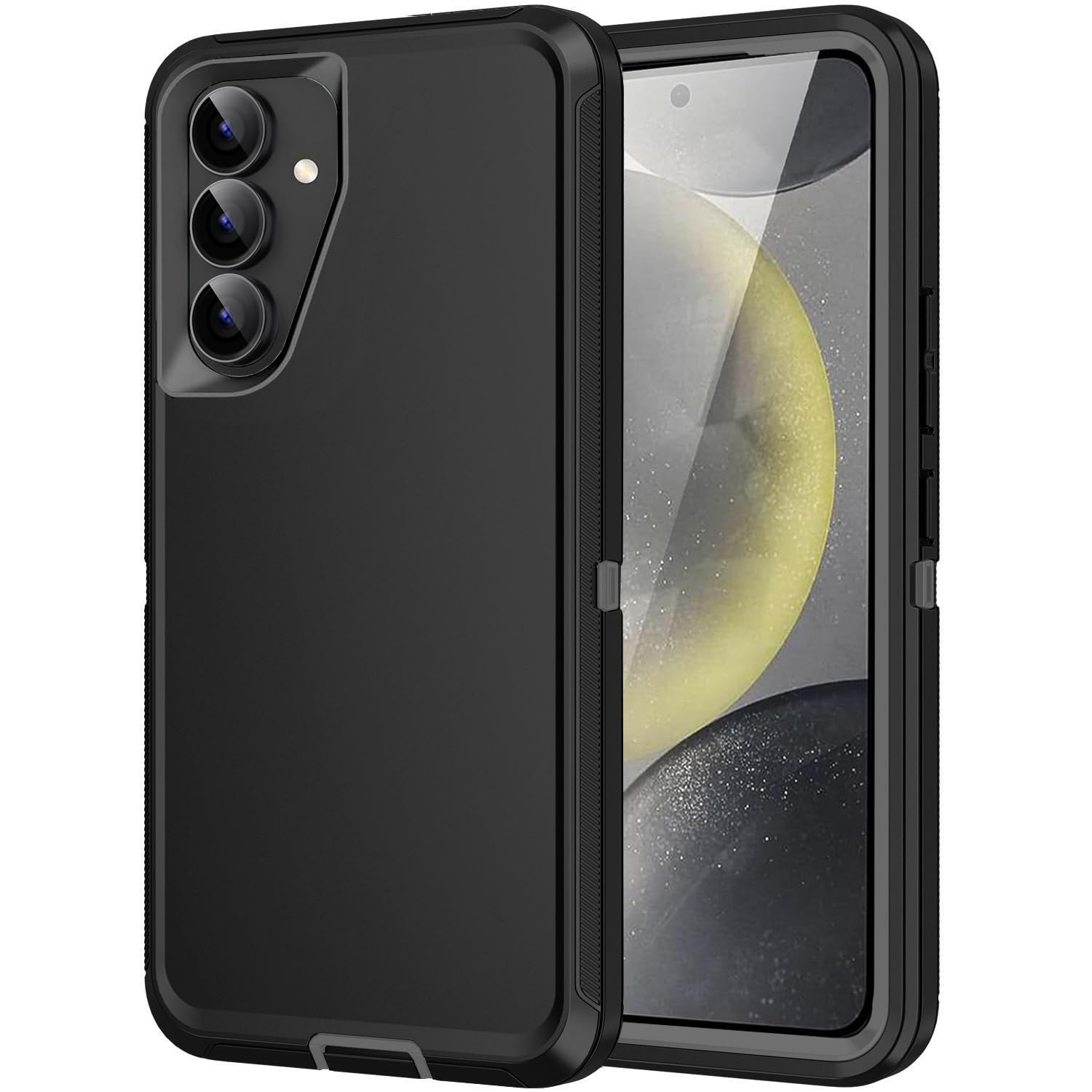 Mieziba for Galaxy S24 Plus Case,Heavy Duty Shockproof Dust/Drop Poof 3 Layers Full Bady Protection Rugged Cover Case for ...