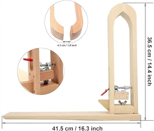 Miniatura 6 de Stormshopping DIY Madera Leathercraft Mesa de cuero de escritorio Cordones Costura Pony Caballo Abrazadera