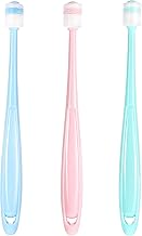 3-stück Katzen- und Hunde-Zahnbürste, 360 Grad Reinigung, Weiche Borsten, Pink, Blau, Grün