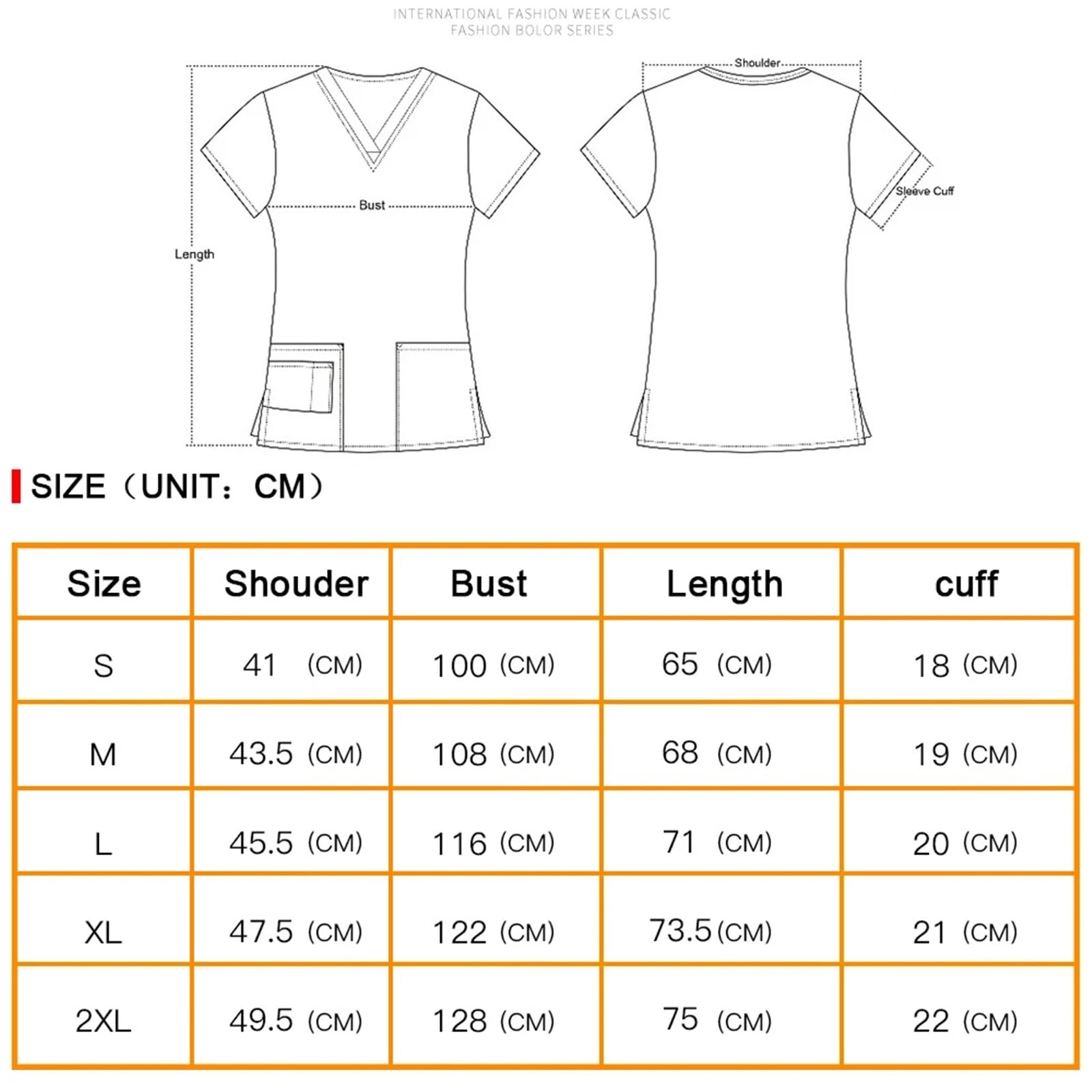 Uniformes Sanitarios Mujer Tops de Enfermera for Mujer, Ropa Trabajo for salón Belleza, Uniforme SPA, Camisa quirúrgica, clínico | Deep blue,S