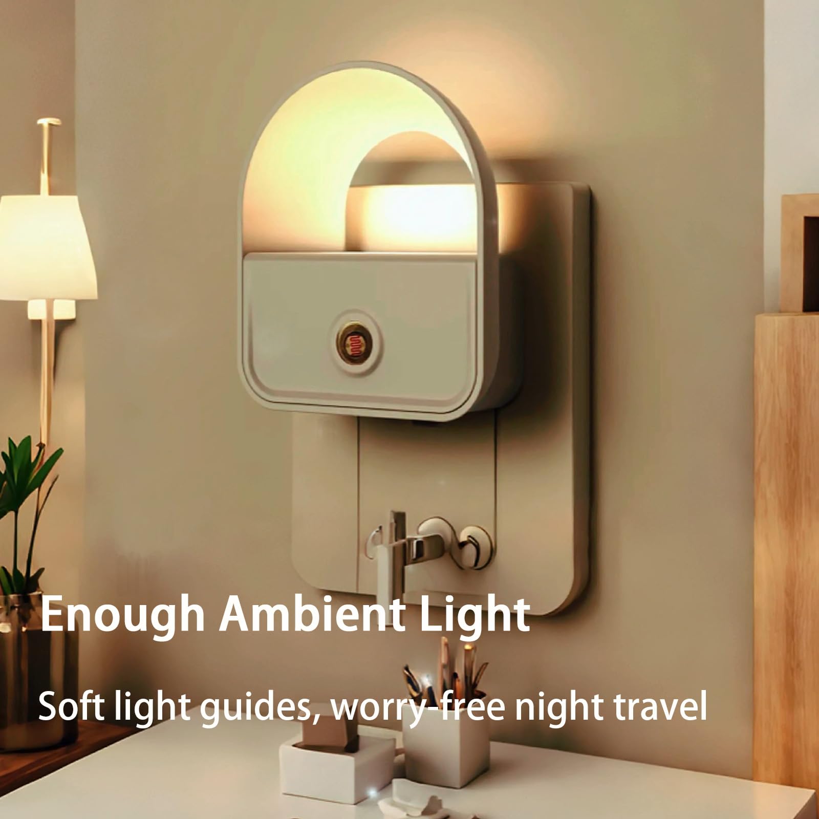 YRWXZYO 6 Pack Night Light Plug in LED Nightlights with Smart Dusk to Dawn Nightlight Plug into Wall — view 5