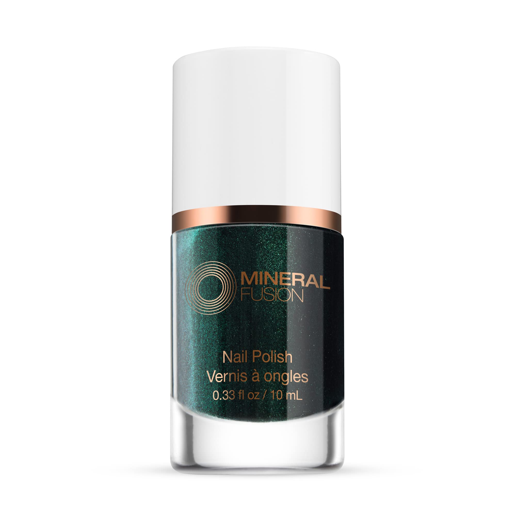 Mineral Fusion Nail Polish, Glitter Green, Green With Envy Green with Envy 0.33 Fl Oz (Pack of 1)