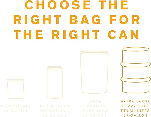 Miniatura 3 de Highmark - Bolsas de basura, 55 galones, caja de 20, DP00664