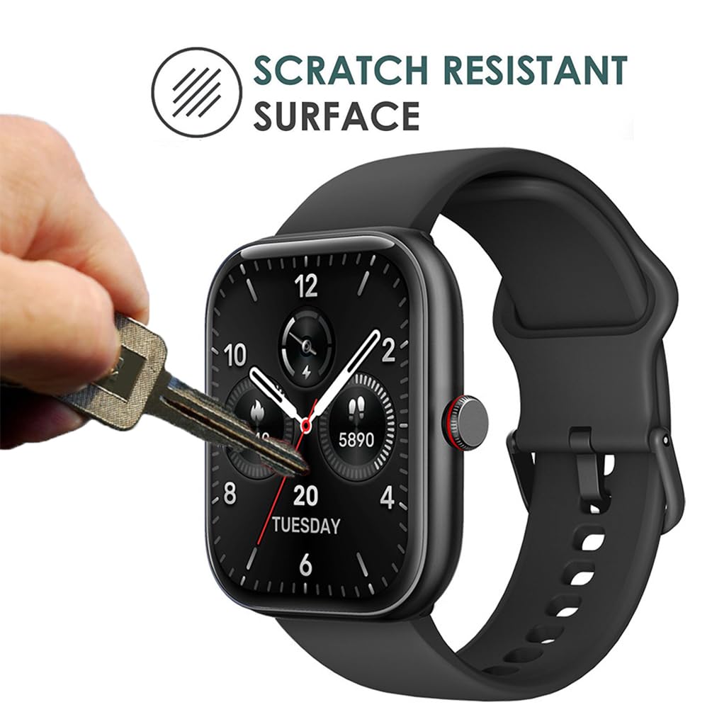 Blueshaweu Pellicola protettiva compatibile con smartwatch ENOMIR 208 da 1,69 pollici, HD trasparente, flessibile, in TPU per smartwatch Aeac/ENOMIR id208bt (6 pezzi