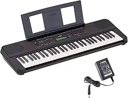 Teclado Arranjador 61 Teclas PSR E360 Preto com Fonte Bivolt Yamaha
