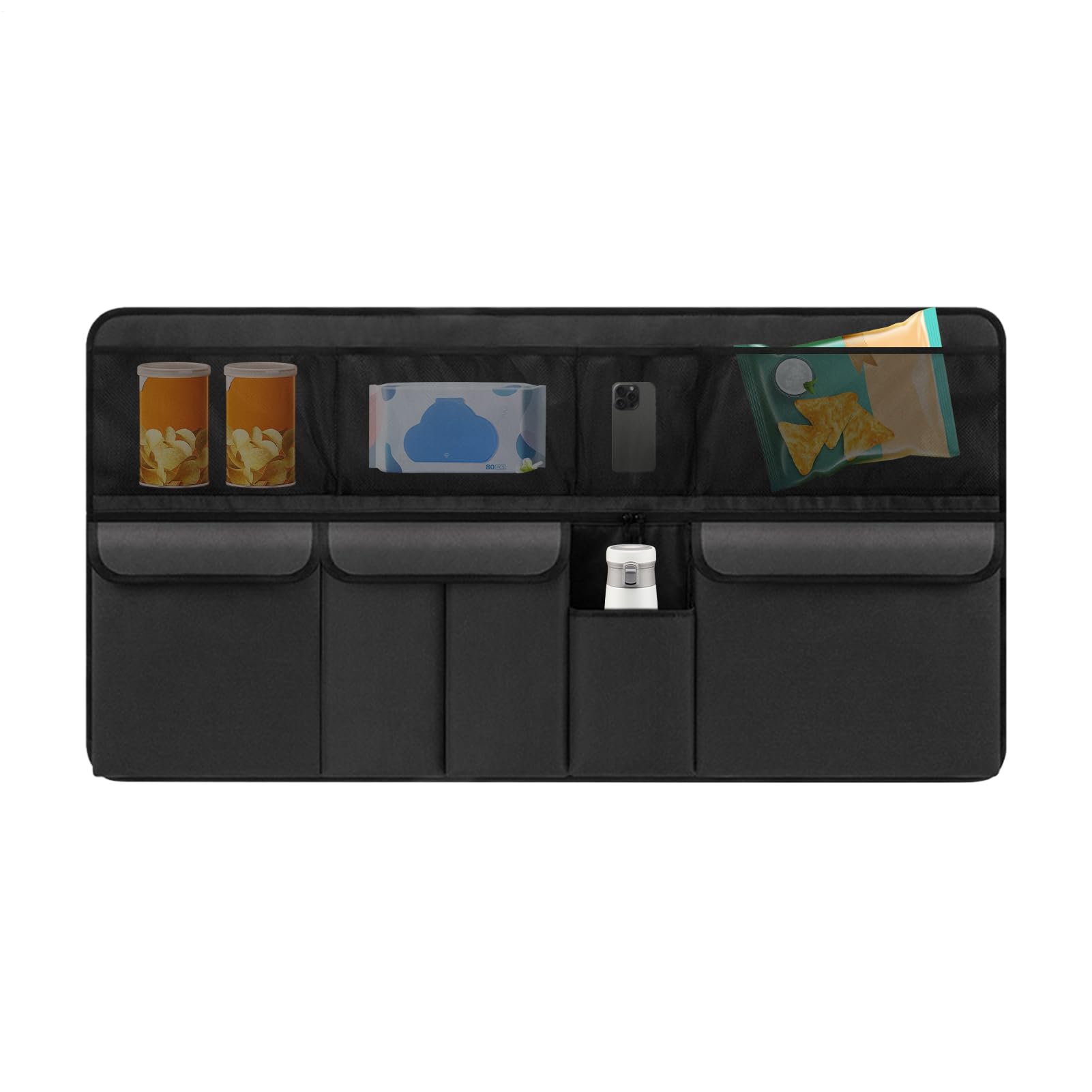 Sac de rangement automobile multipoches étanche, organisateur coffre voiture