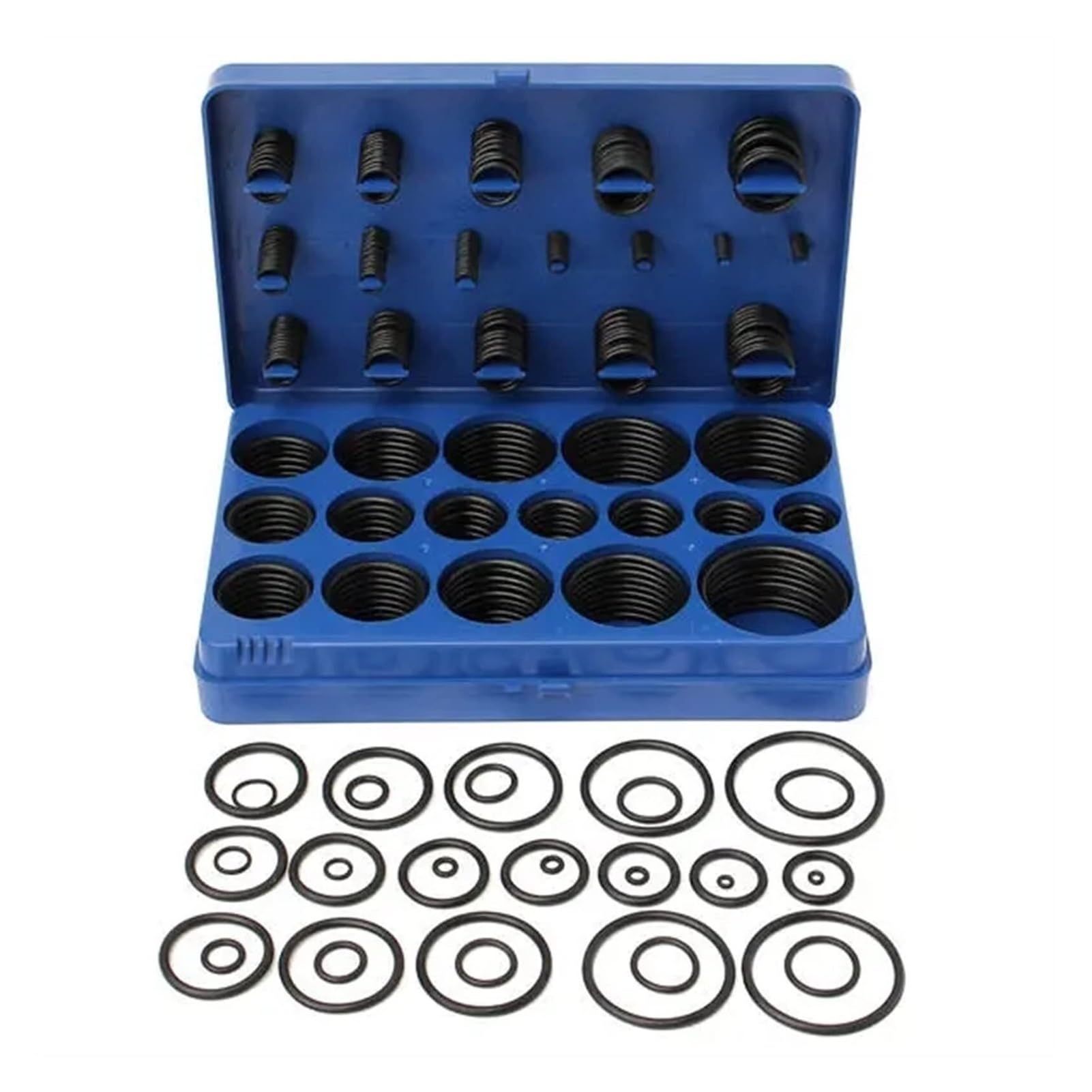 Kit de juntas tóricas de goma, surtido de juntas tóricas de goma, arandelas for grifo, surtido de juntas, fontanería, gasolina, 419 piezas, juntas tóricas de goma for grifo, fontanería, automoción