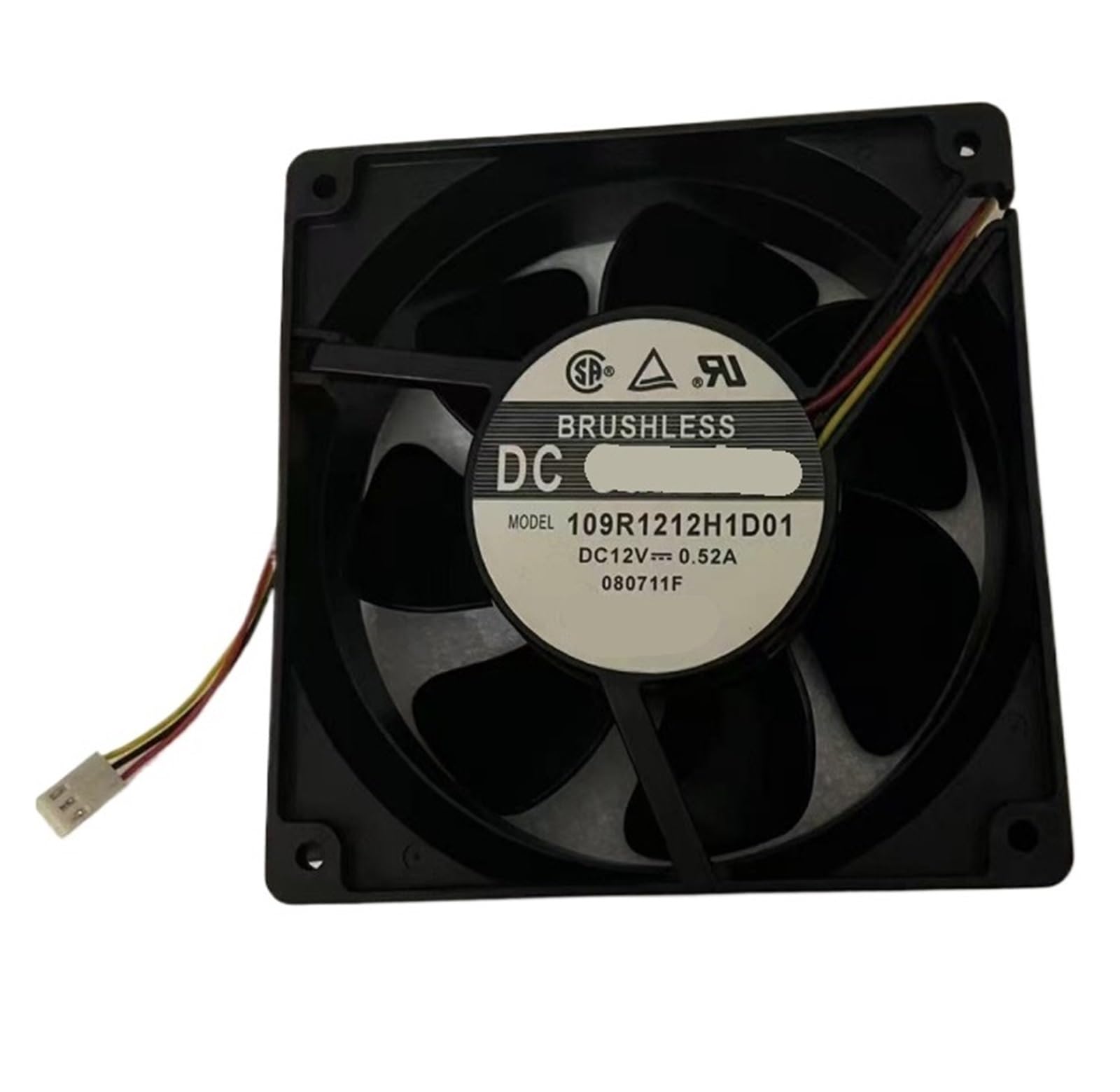 YMUGUEGH 109R1212H1D01 Fan 12V 0.52A 120×120×38mm 3wire 12cm fan