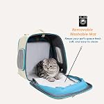 PORT ATLAS Expandable Cat Carrier Backpack, Airline Approved Lightweight & Durable Pet Travel Bag for Cats and Small Dogs up to 20 lbs, Breathable Mesh Design Converts into Tent-Style Zone
