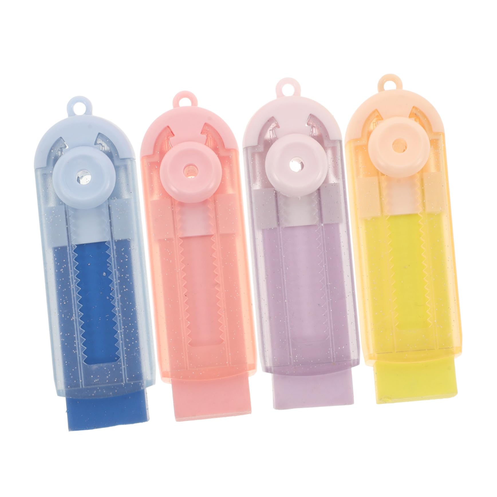 Operitacx 20pièces Erasers Rétractables Colorés Pour Étudiants Gomme Portable Traceless Pour Tests Et Examens Scolaires Fournitures De Bureau Pratiques