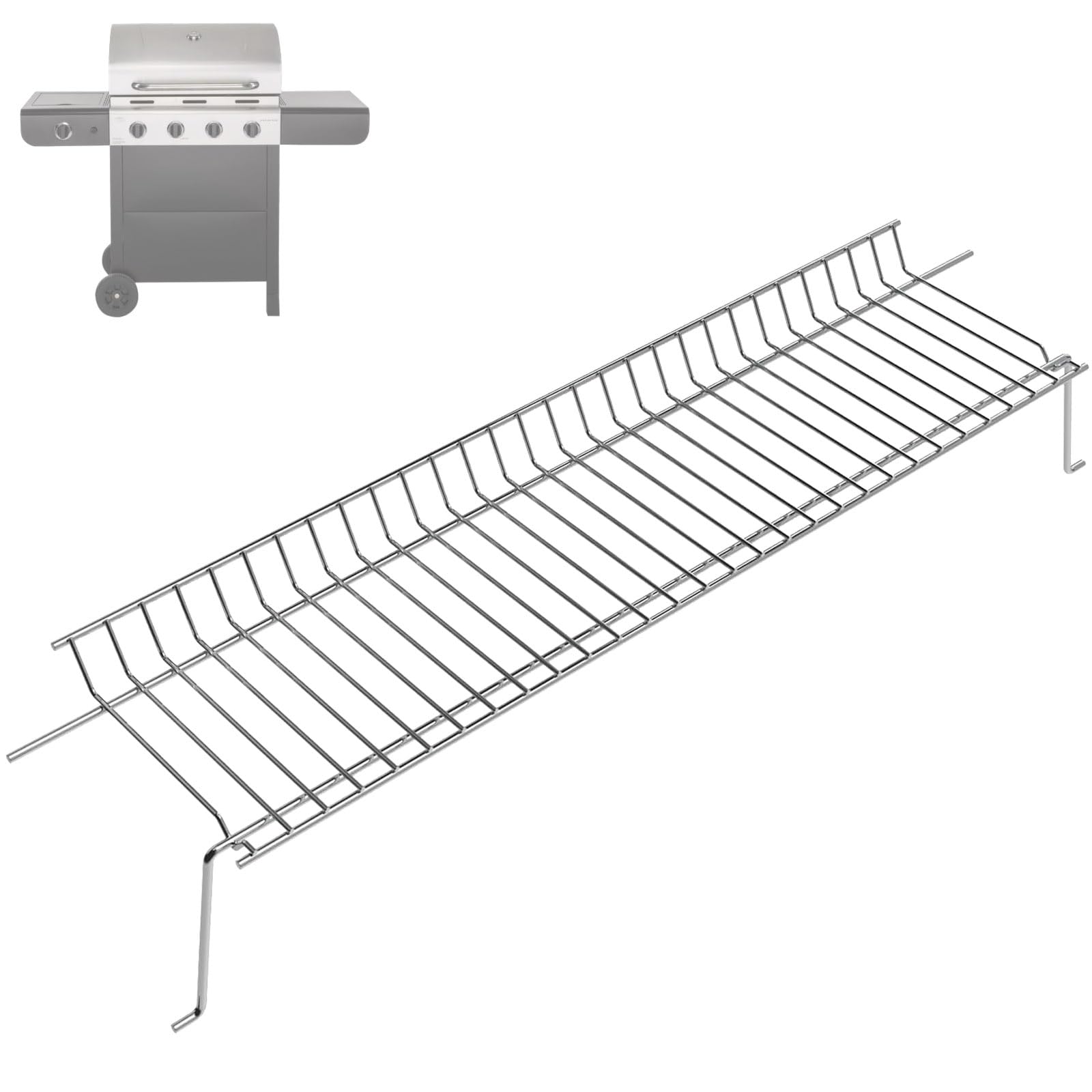 g467-0001-w1 warming rack grill parts for charbroil advantage 4 burner 463344015 466344015, grill warming rack swing away grid for charbroil advantage 4 burner grill replacement parts