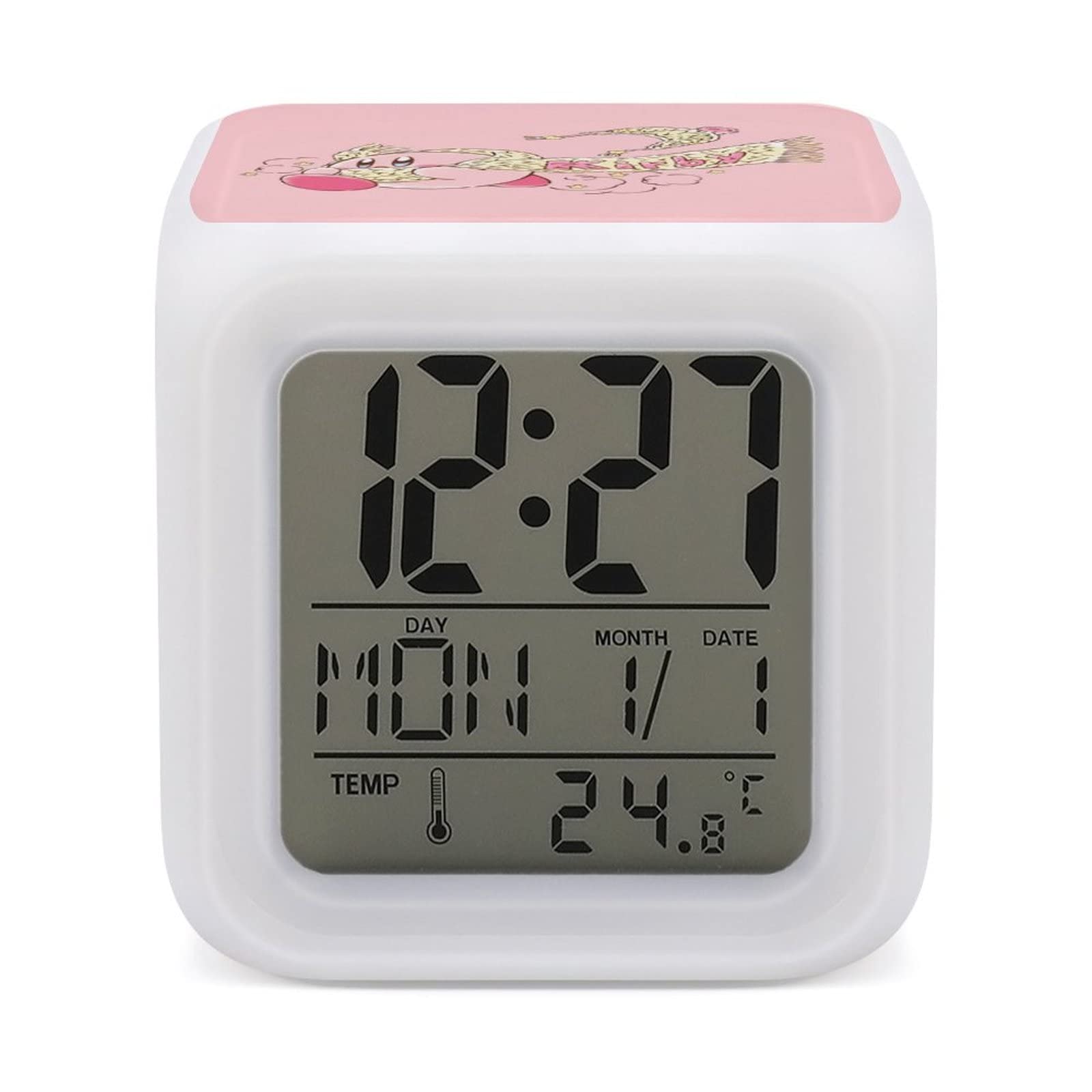 Amazon.co.jp: 星のカービィ 目覚まし時計 デジタル置き時計 温度湿度