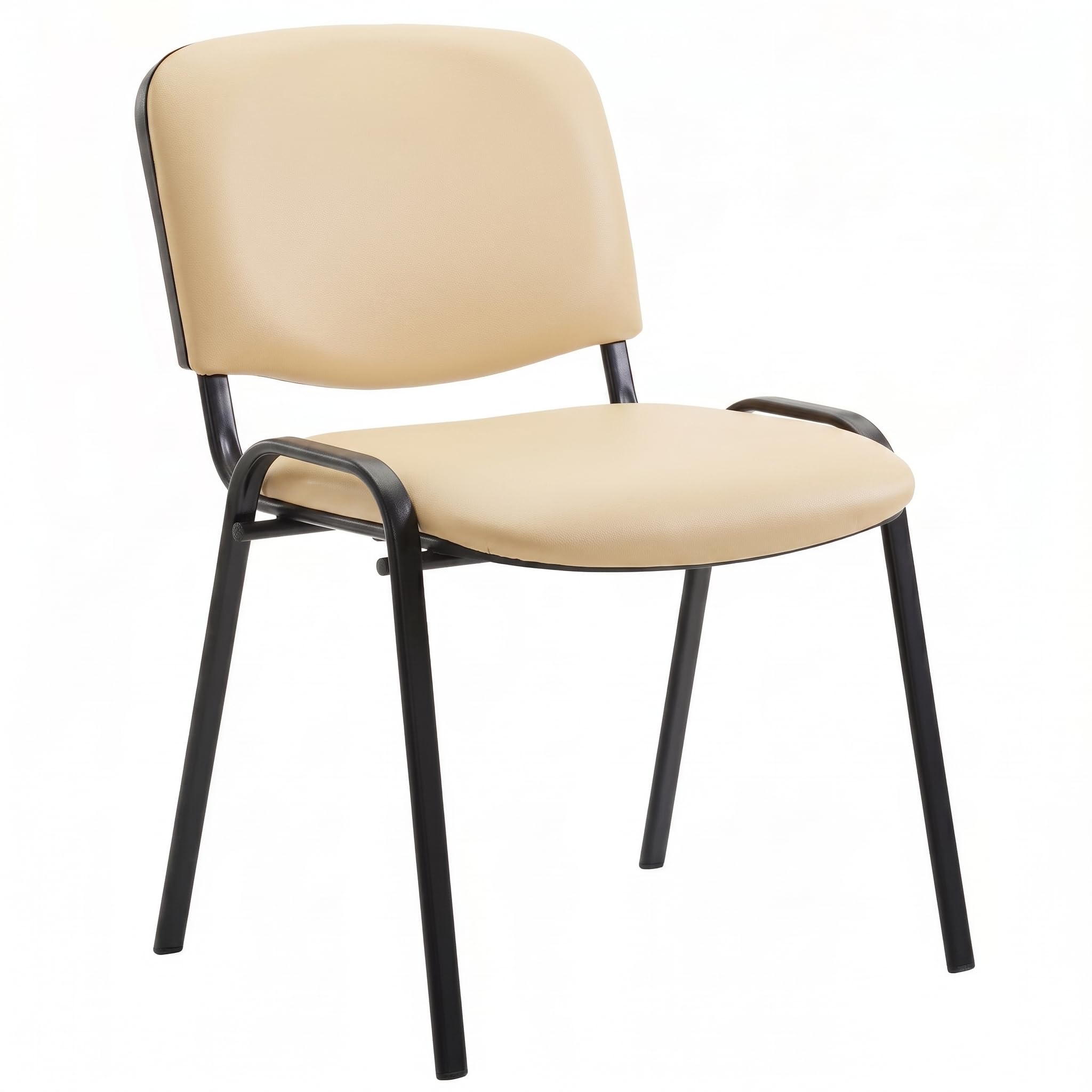 Generico Sedia VENERE FISSA Ufficio Sale Attesa Riunioni, Ecopelle BEIGE
