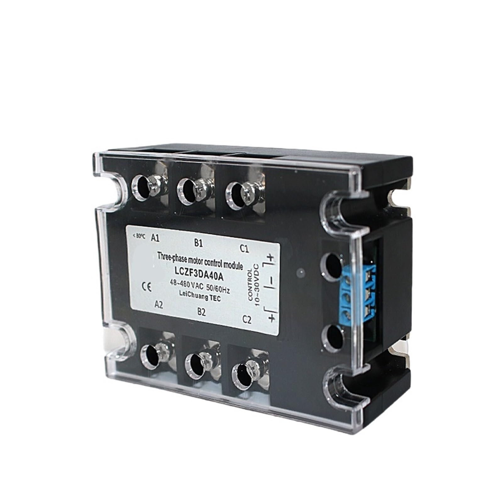 Relè a stato solido Modulo di controllo avanti e indietro del motore CC trifase LCZF3DA Relè 10A-80A 10-30VDC 40-480VAC(80A)