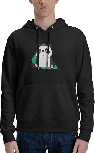Amazon.com: Sudadera con capucha para hombre, diseño de panda, manga larga,  con estampado 3D, con cordón y bolsillos, Negro, XXL : Deportes y  Actividades al Aire Libre