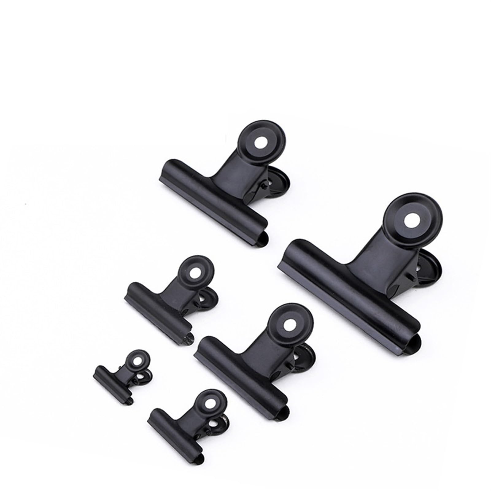 10 sztuk czarny metalowy klips artykuły papiernicze artykuły biurowe spinacz do papieru domowego mocowanie mały klips do książki szkicowanie zacisk deski Cip czarny(63mm)