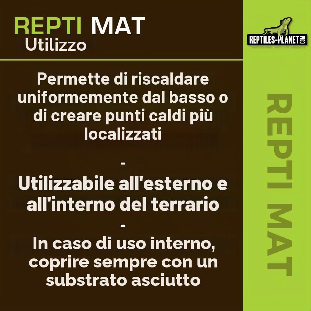 Reptiles Planet - Repti Mat - Tappeto riscaldante per Terrario - 28 W / 53 x 28 cm