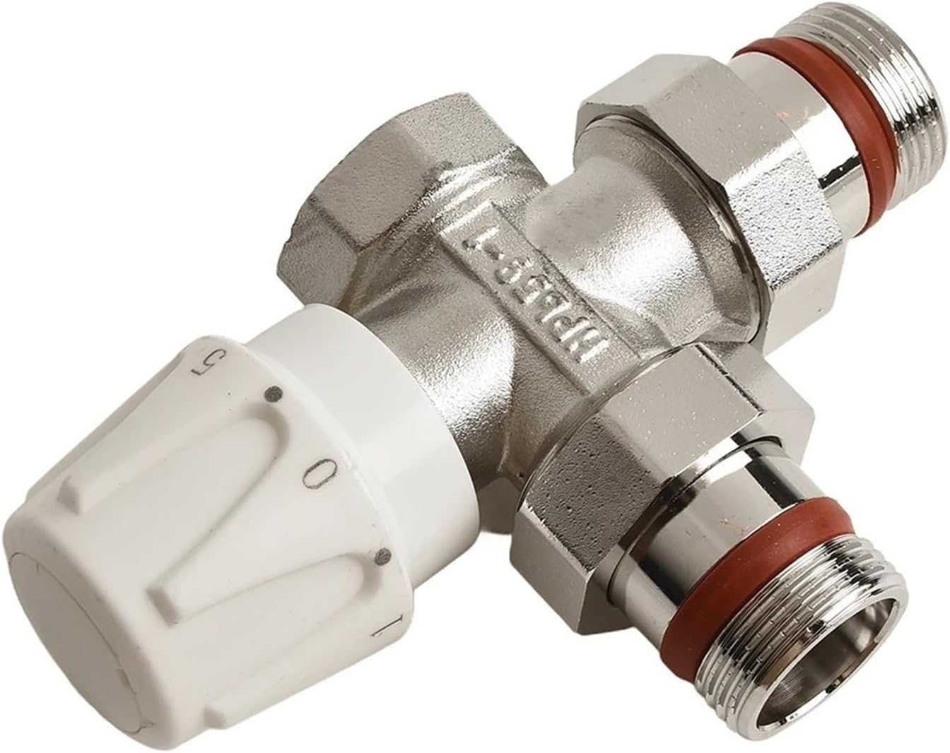 Home Heating Silver White Thermostatic Valve, Leak Proof Radiator, Solid Brass Construction Thermostat