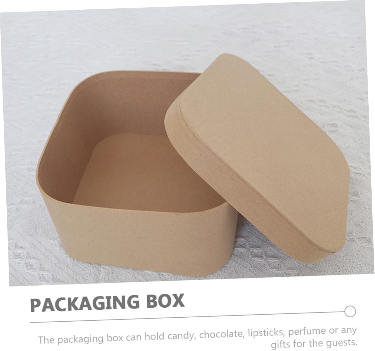UTHCLO Gift Storage Box Square Kraft Paper Box for Baking Party Favors Sweet Gifts Durable Elegant Design for Cookies Treats Presents