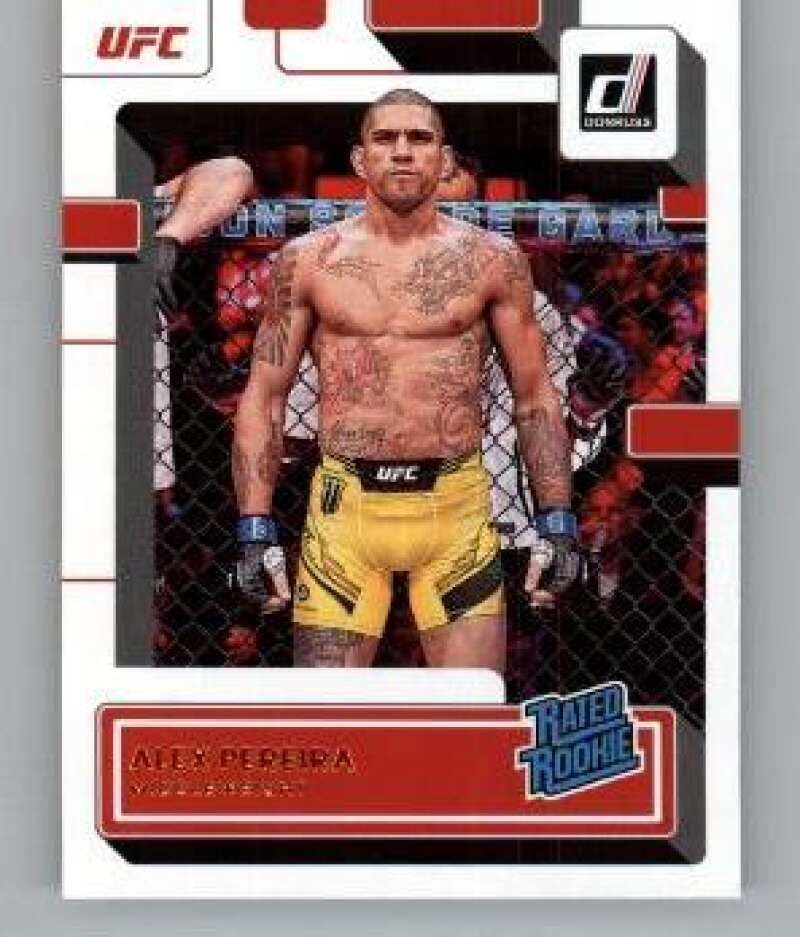 2023 Donruss UFC #209 Alex Pereira Rated Rookie RC Middleweight Official MMA Trading Card