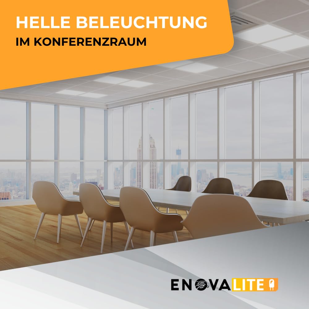 5x LED Panel 120x30 cm - 36W 6000K Kaltweiß 3600lm flimmerfrei - flache Einbauleuchte für Rasterdecke - LED Deckenleuchte Rasterleuchte Paneele - mit 230V Marken-Netzteil - 1200x300x0,9mm