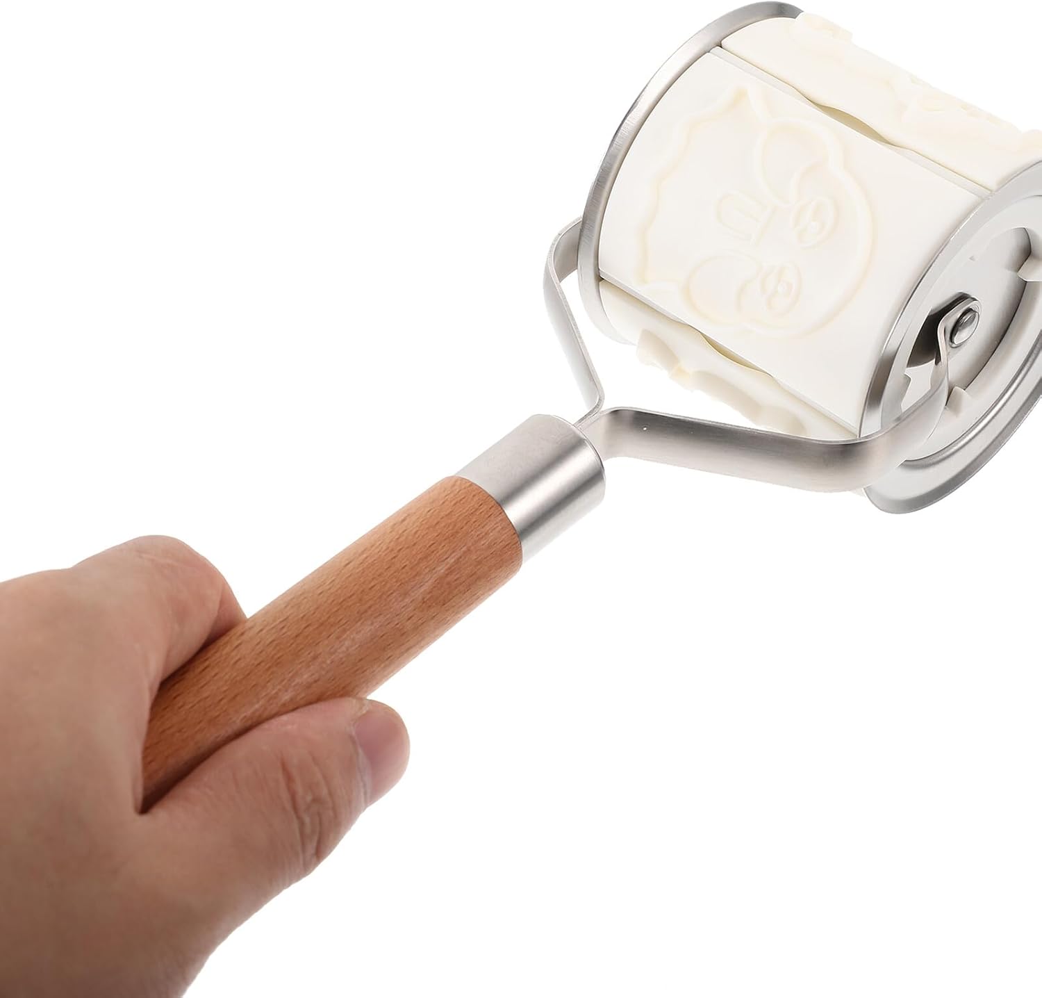 Baluue Cartoon Animal Cookie Cutter Mold Set with Roller Plastic Rolling Pin Cookie Press for DIY Baking for Home Kitchen and Festival Baking