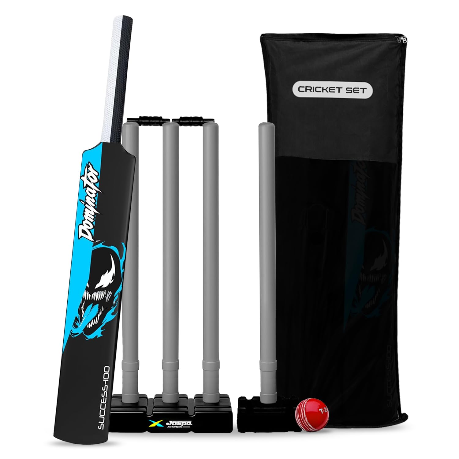 Jaspo Venom Dominator Full Size Cricket Kit for Adults | 34″ Cricket Bat, Ball with Stumps & Bails with Kit Bag | Suitable for Wind Ball & Tennis Ball (Venom Domintor Full Size Kit)-picture-28