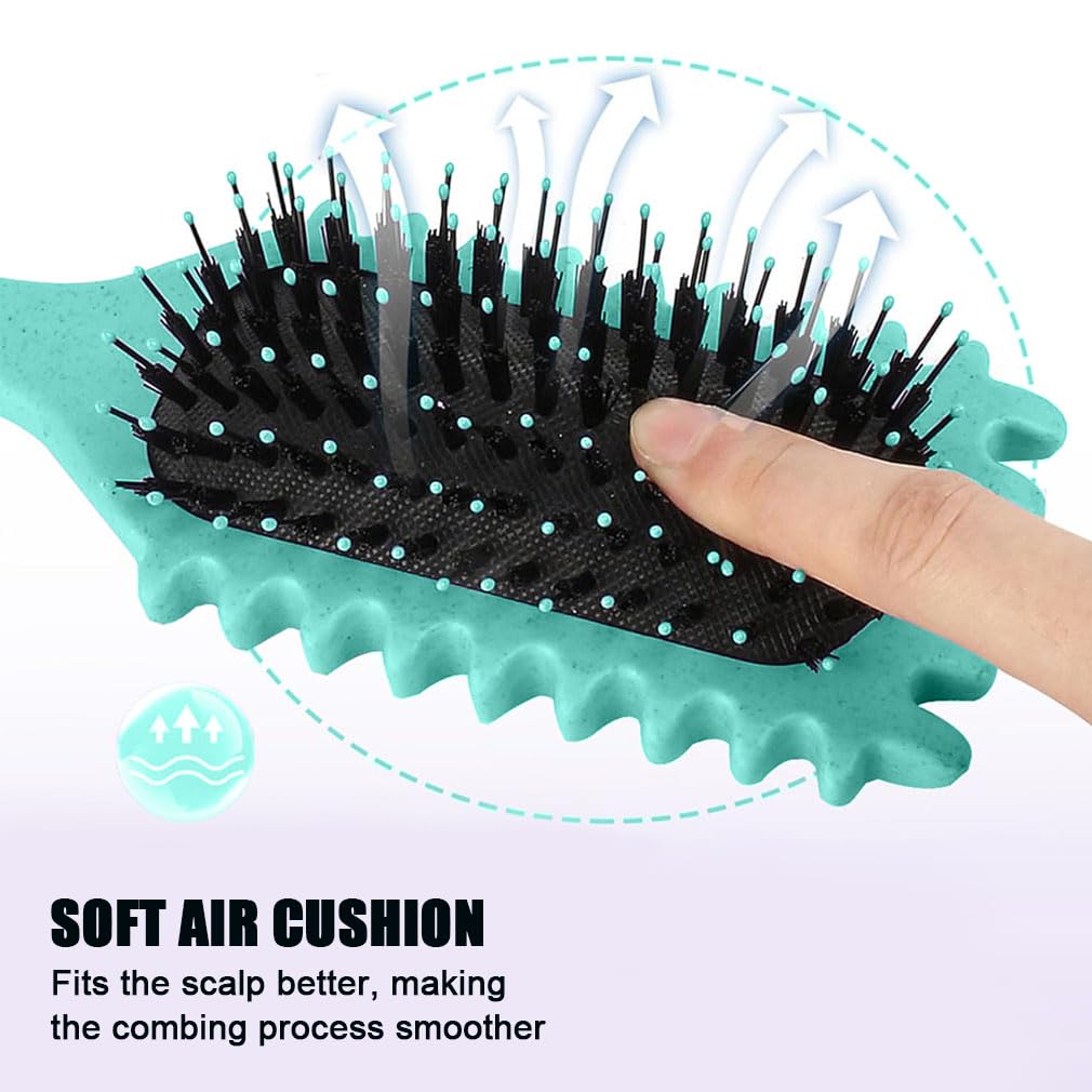 Curl Defining Brush, Curly Styling Hair Brush for Detangling Reduce Pulling and Separation - Image 3