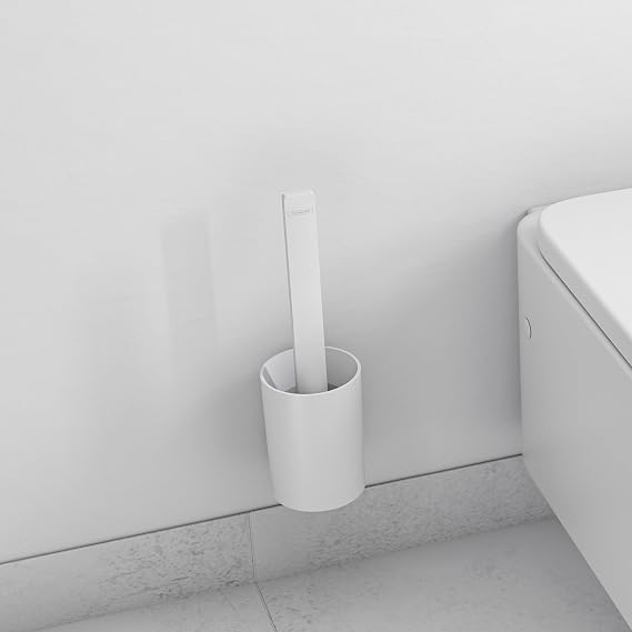 hansgrohe WallStoris Modern Tuvalet Fırçası Tutacağı, Mat Beyaz, 27927700