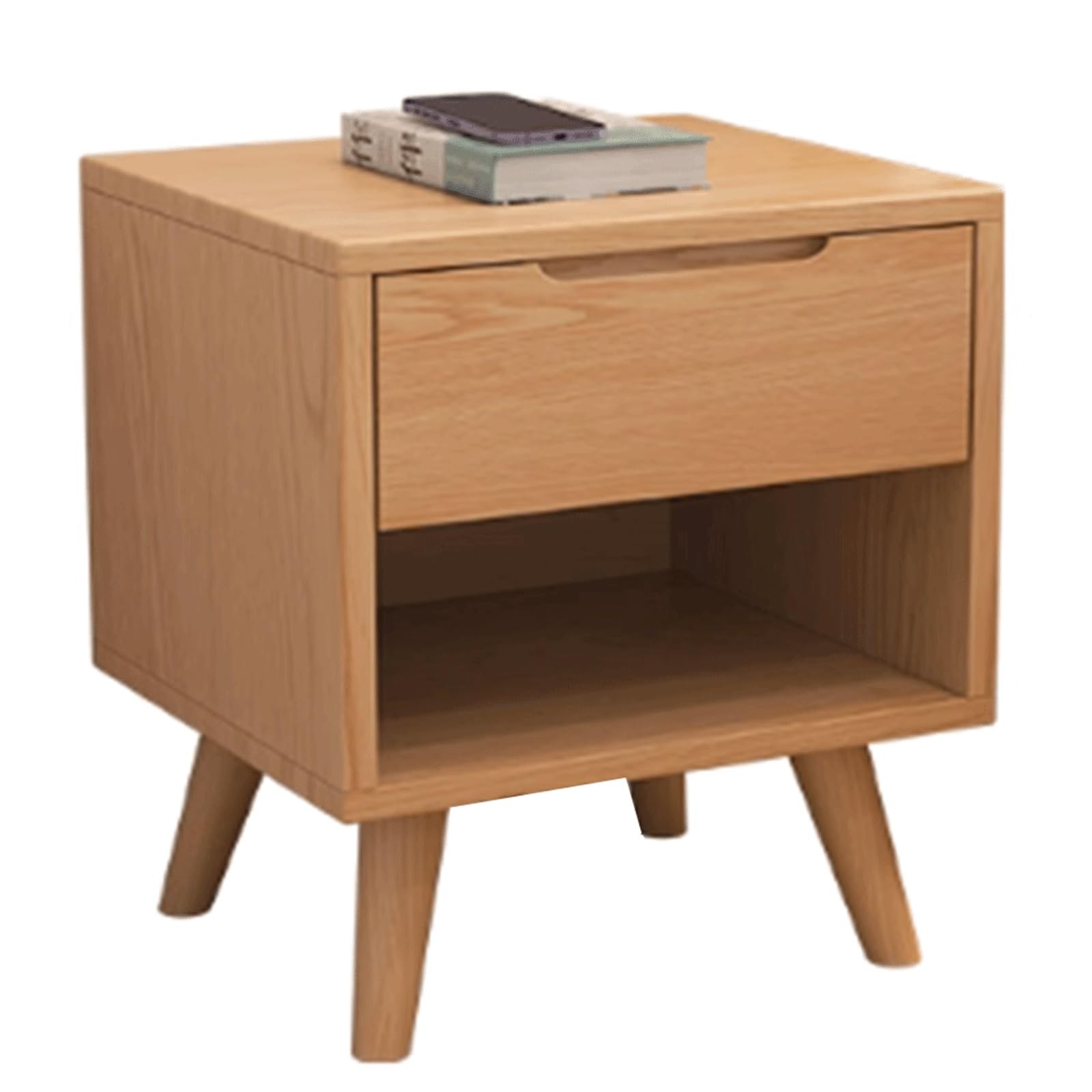Table de chevet en bois massif pour ranger une petite chambre