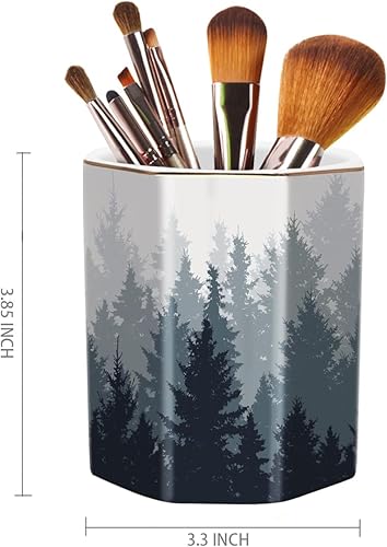 Vista 60 de WAVEYU - Portalápices bonito para escritorio, decoración de escritorio para niñas y mujeres Flor negra