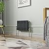 NRG 300 x 425mm Traditional Anthracite Horizontal Cast Iron Style Radiator Triple Panel