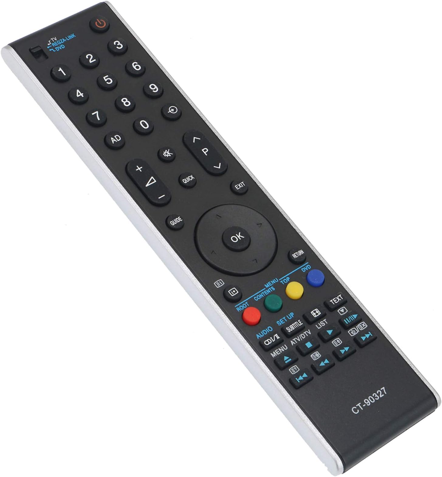 VINABTY CT-90327 Remote for Toshiba TV 32RV655P 40RV655P 32RV665D 37RV665D 42RV665D 40RV665D 32RV675D 40RV675D 32RV685D 40RV685D 46SV675D 55SV675D 46SV685D