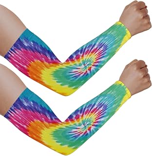 Mangas de braço com proteção solar UV para homens e mulheres, mangas coloridas que protegem os braços esportivos, mangas de braço com proteção solar e proteção UV, Colorido.