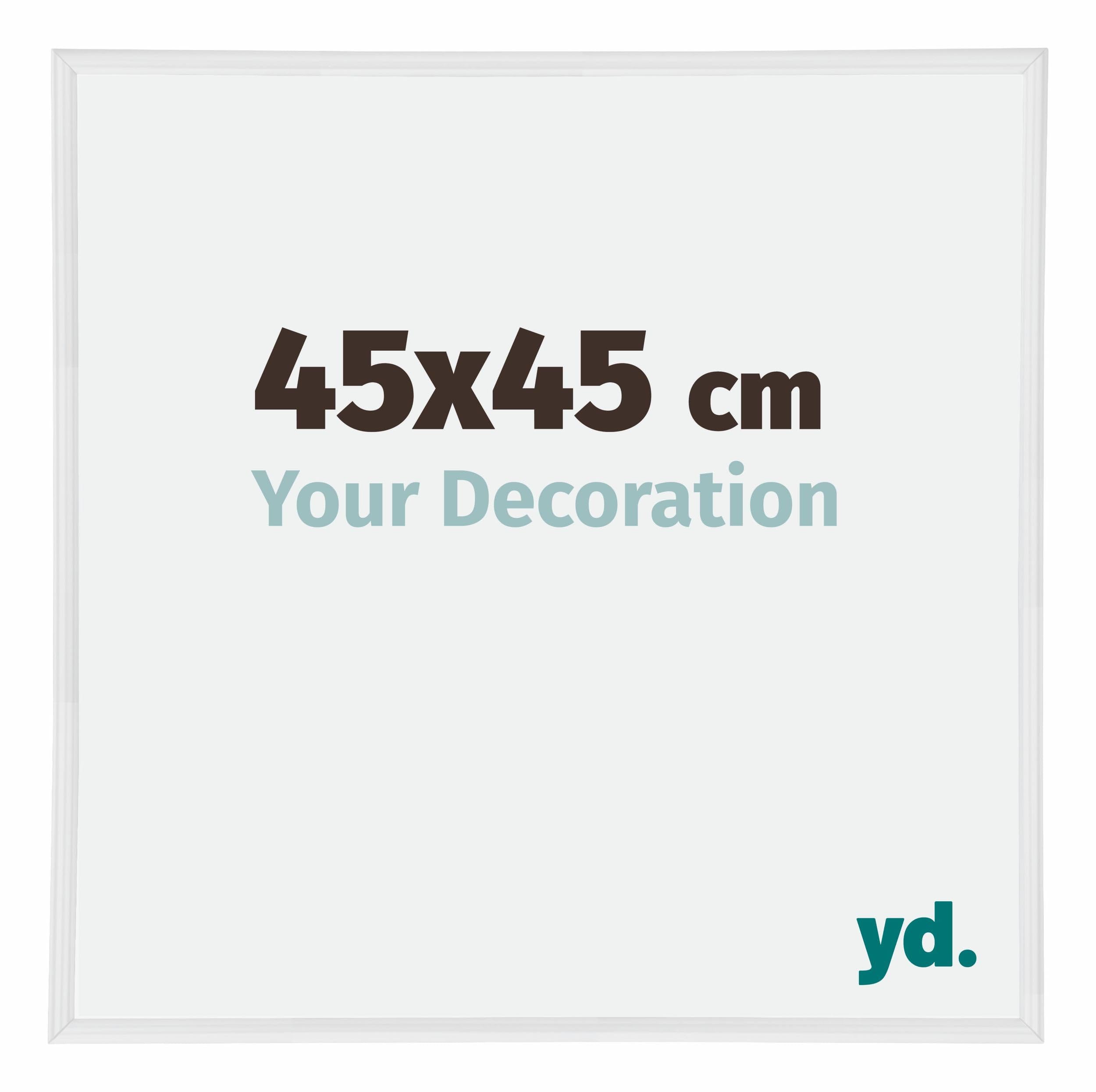Your Decoration - Picture Frame 45x45 cm - White High Gloss - Decorative Wall Frame in Plastic with Antireflection - Frame 45x45 - Annecy — image 1