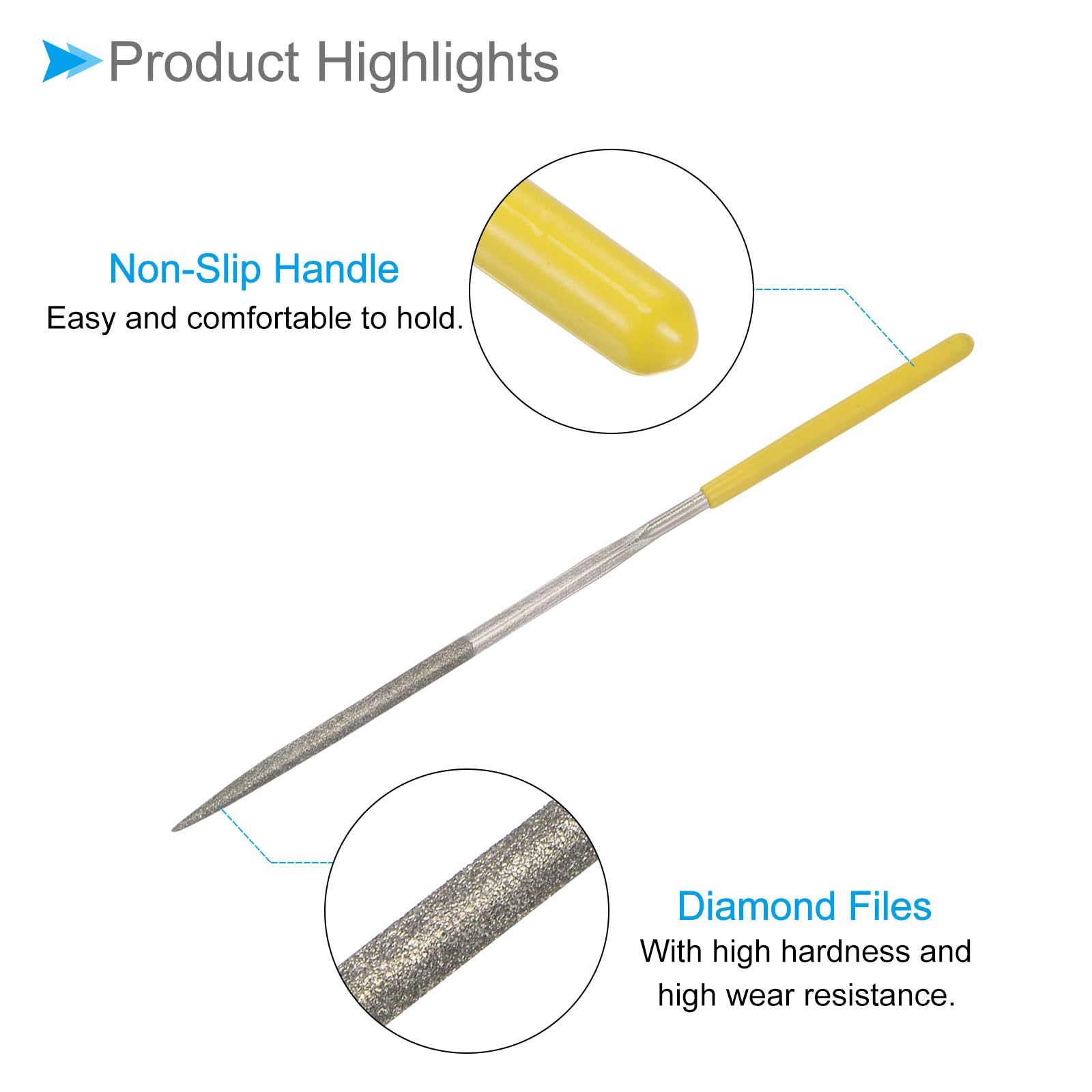 CoCud Diamond Coated Needle File,, 3x140mm - Image 4