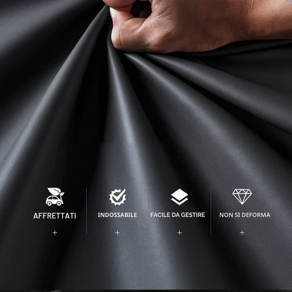 Tappetini Auto Su Misura Pelle PU Nero Antiscivolo, Viola | Su misura per oltre il 98% dei modelli. Pelle PU ecologica, impermeabile e senza odori. Inserisci modello dopo l'acquisto!