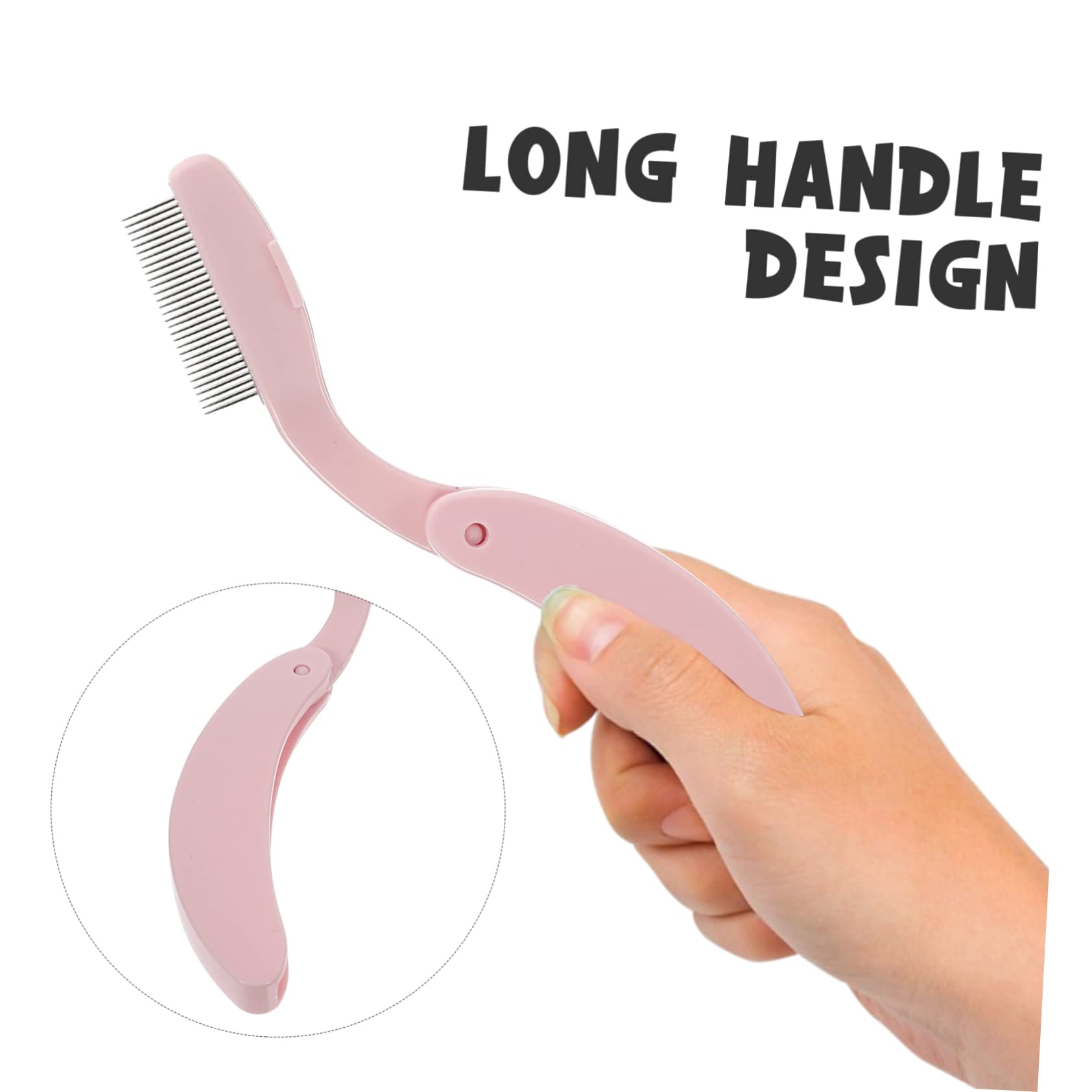 Didiseaon 10 Piezas peine plegable para cejas cepillo para cejas peine de pestañas densas cepillo de pestañas peines de pestañas de cejas de niña herramientas de maquillaje de niña portátil