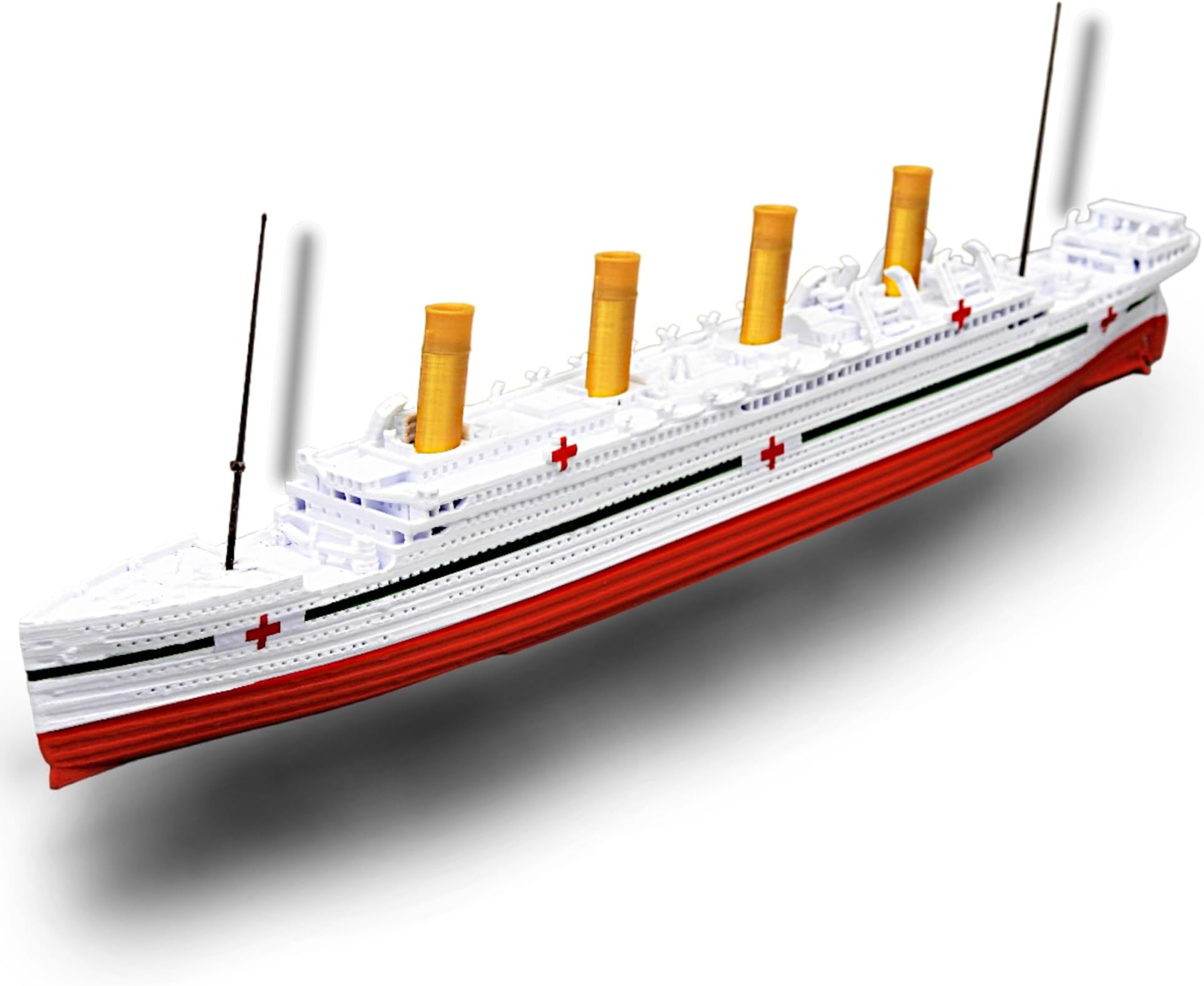 THEROLLER3D HMHS BRITANNIC Model Ship 1 Ft Long Assembled, Historically Accurate Britannic Replicas