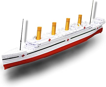 TheRoller3d HMHS BRITANNIC Model - Highly Detailed Replica Historically Accurate No Assembly Required - 1 Foot in Length Model