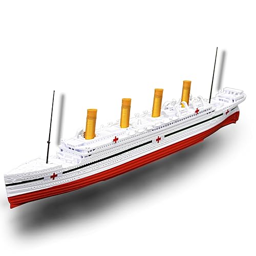 THEROLLER3D HMHS BRITANNIC Modelo de barco de 1 pie de largo montado, réplicas británicas históricamente precisas