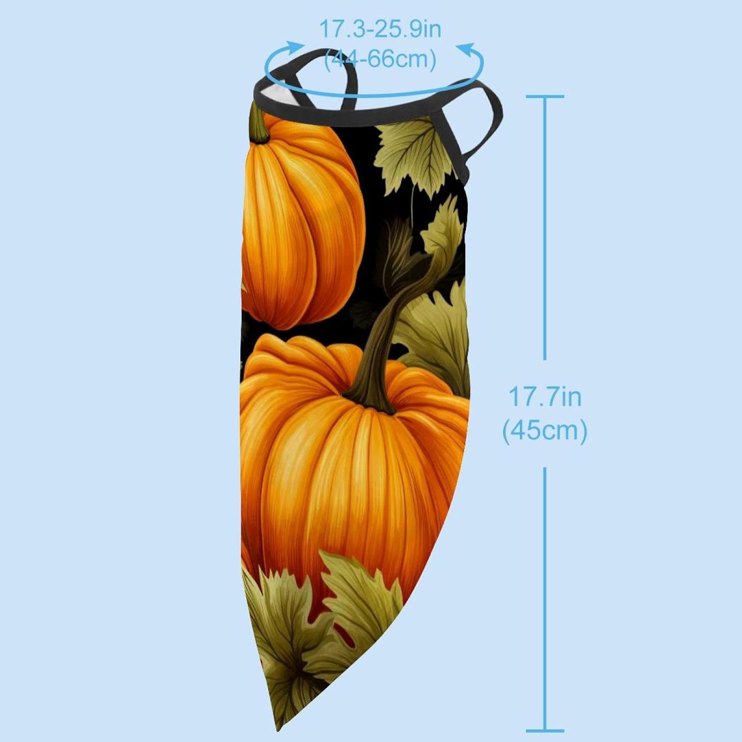 4 Pack Thanksgiving Pumpkin Neck Gaiter Face Cover Scarf, Breathable Sun & Wind-proof for Skiing Fishing Hiking Cycling