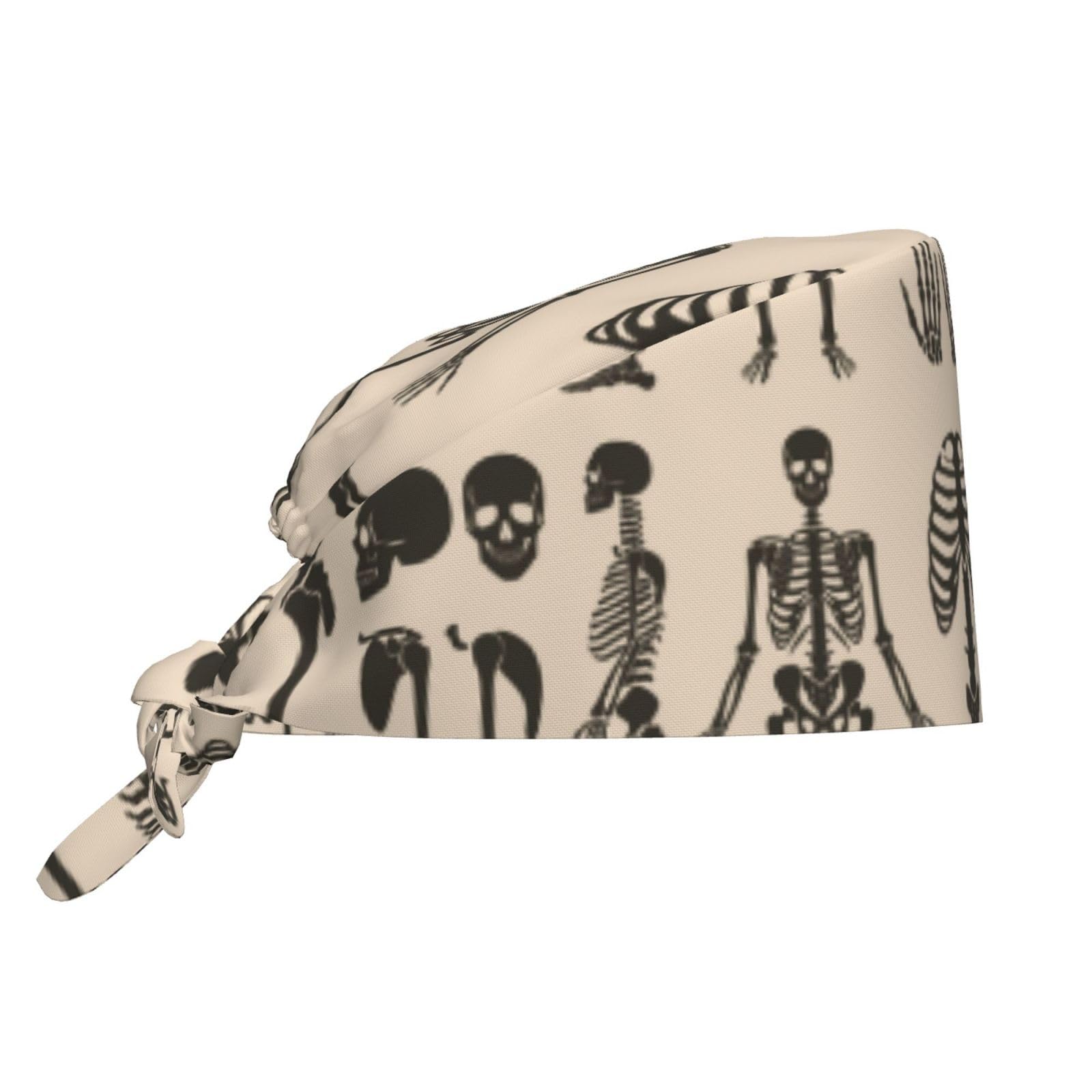 Working Cap Scrub Cap with Sweatband Adjustable Unisex Women Tie Back Hat Nurse Surgical Caps